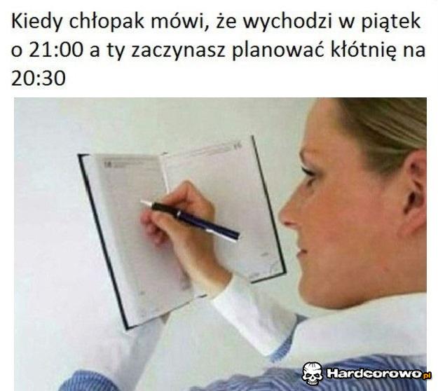 Kiedy chłopak planuje wyjść bez ciebie - 1