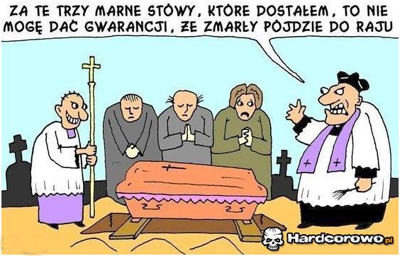 Ksiądz na pogrzebie  - 1