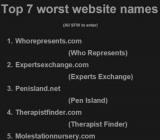 Najgorsze nazwy domen