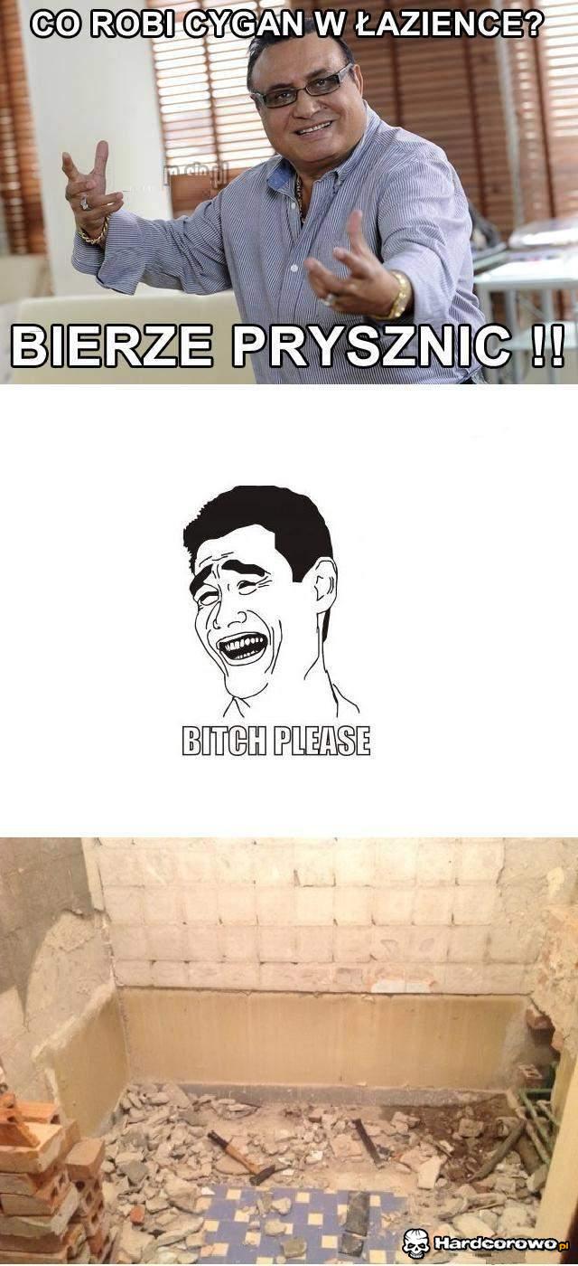 Cygan w łazience - 1