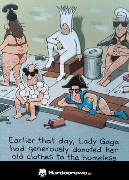 Lady Gaga rozdała ubrania bezdomnym - 1