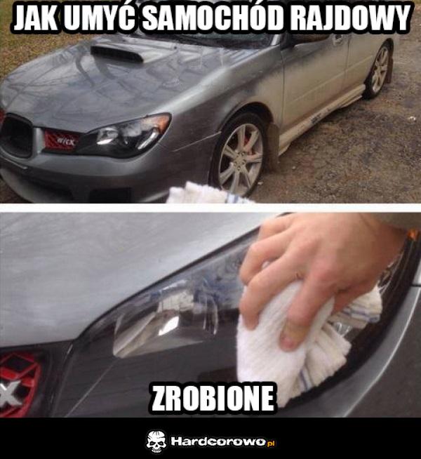 Jak umyć samochód rajdowy  - 1