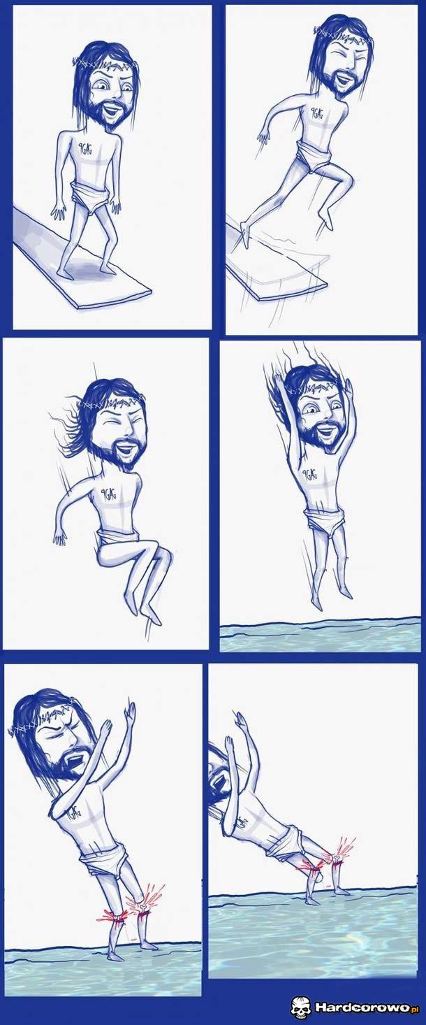 Jezus skok do wody  - 1