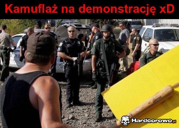 Kamuflaż na demonstrację - 1