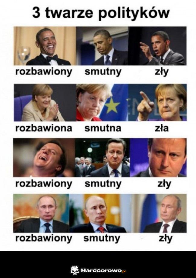 Trzy twarze polityków - 1