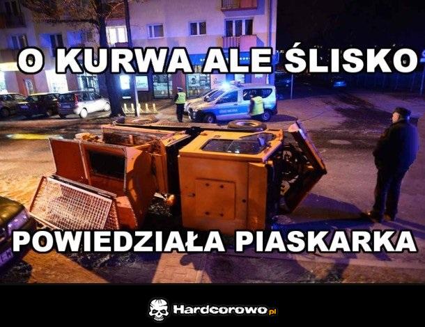 Wypadek piaskarki - 1