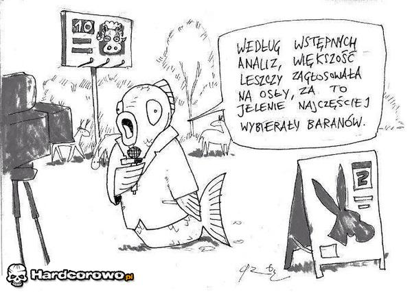 Wstępne wyniki wyborów - 1