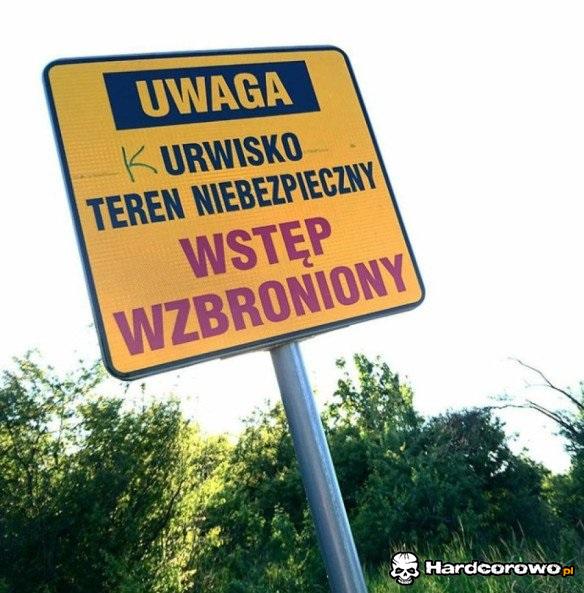 Znak ostrzegawczy - 1