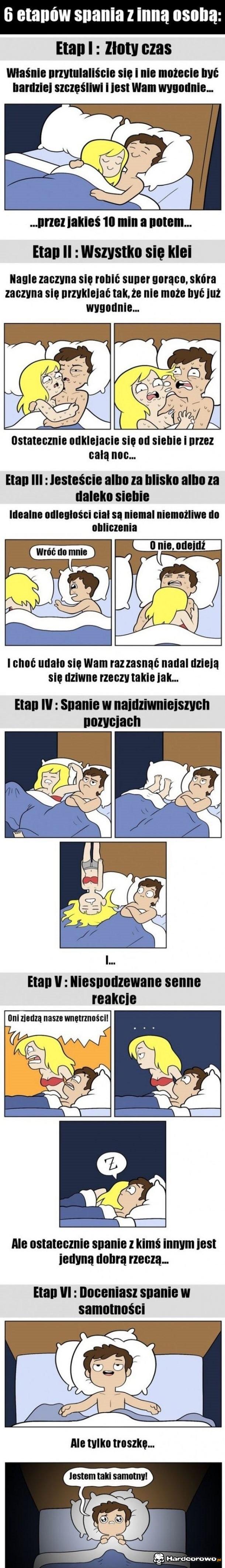 Spanie z inną osobą - 1