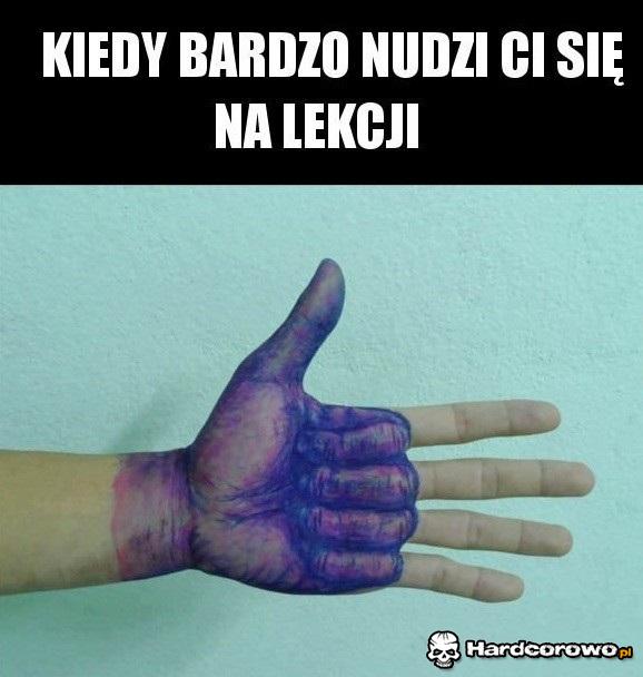 Kiedy nudzi ci się na lekcji - 1