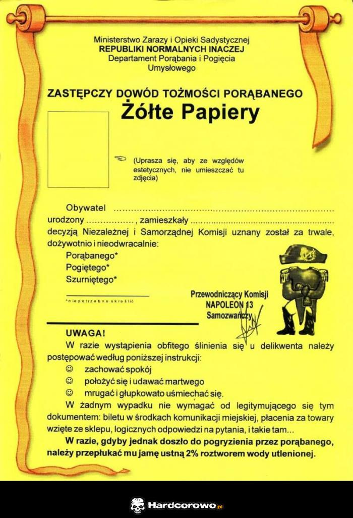 Żółte papiery - 1
