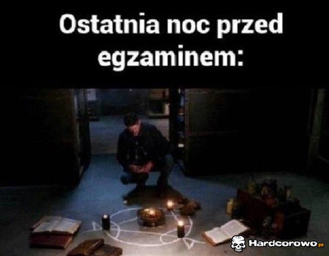 Ostatnia noc przed egzaminem - 1