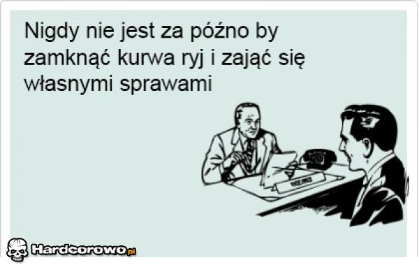 Nigdy nie jest za późno - 1