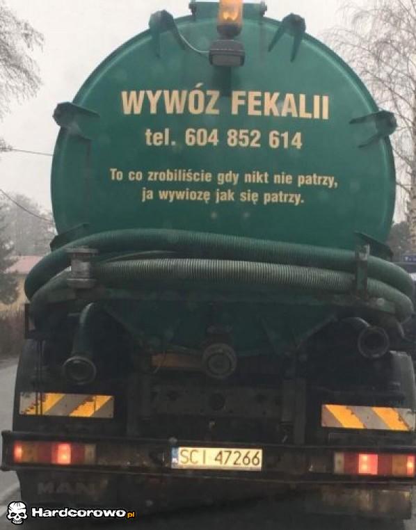 Wywóz fekalii - 1