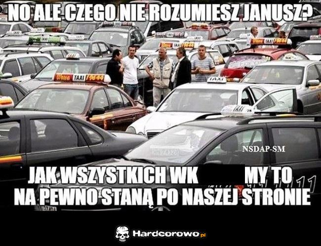 Protest taksówkarzy - 1