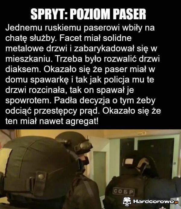 Spryt poziom paser - 1