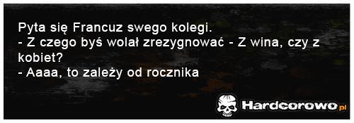 Pyta się Francuz swego kolegi - 1