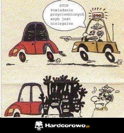 Przyciemniane szyby są nielegalne - 1