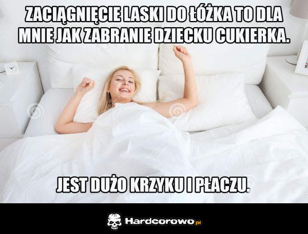 Zaciągnięcie laski do łóżka - 1