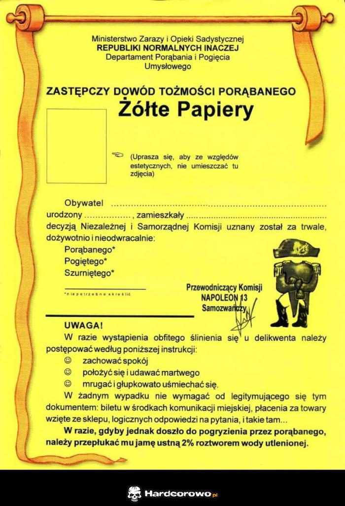 Żółte papiery - 1