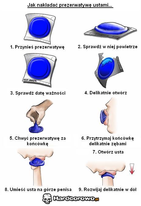 Jak nakładać prezerwatywę ustami - 1