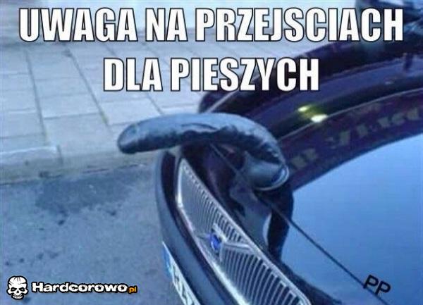 Uwaga na przejściach dla pieszych  - 1