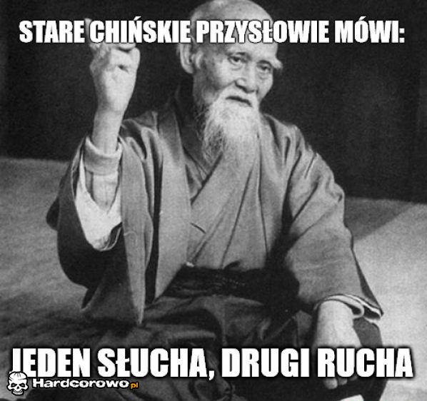 Stare Chińskie przysłowie - 1