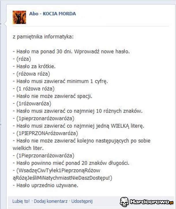 Z pamiętnika informatyka - 1