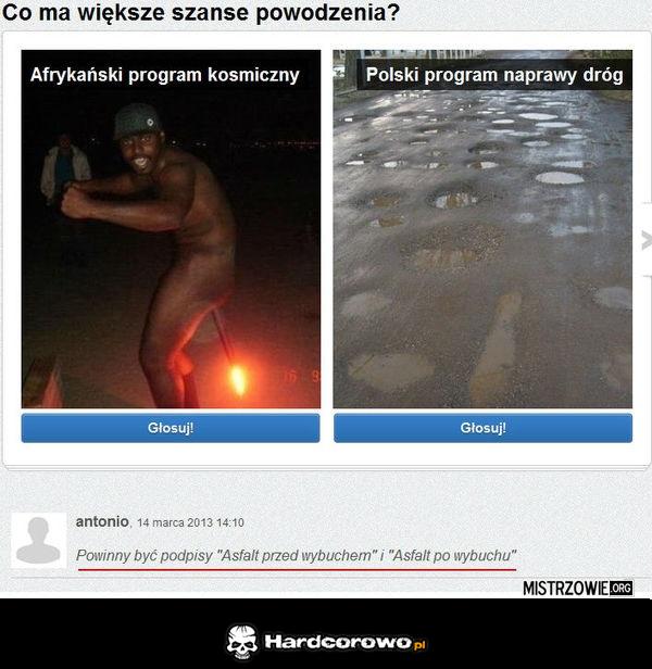 Co ma większe szanse powodzenia? - 1