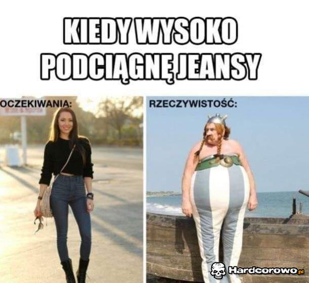 Spodnie z wysokim stanem - 1