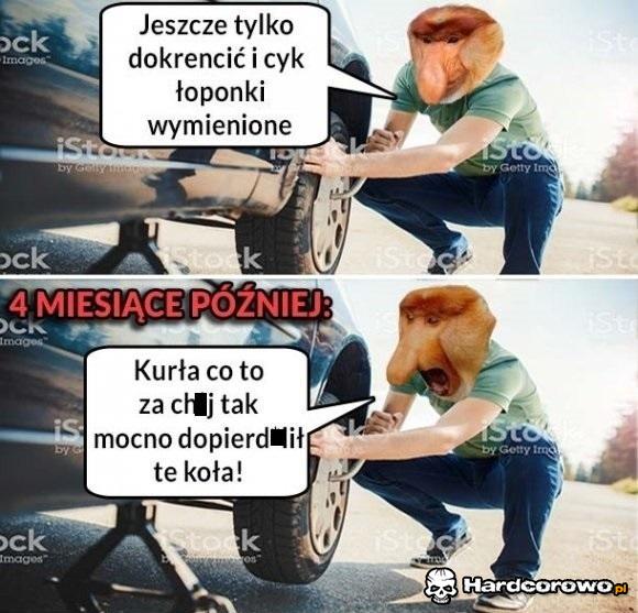 Kiedy Janusz wymienia opony - 1