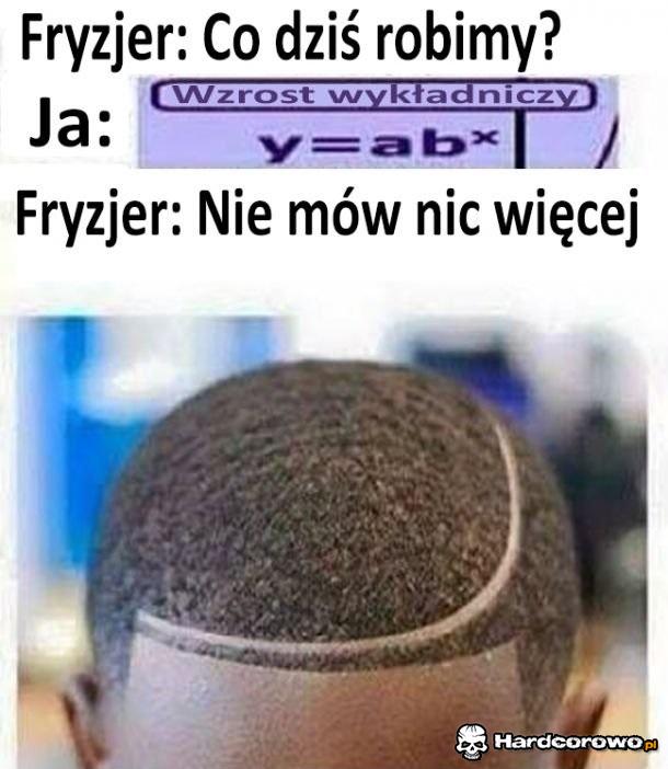 Fryzura dla fanów matematyki - 1