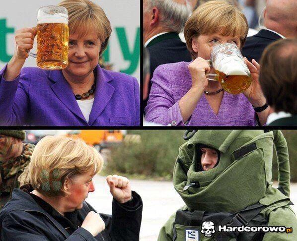 Merkel po browarku - 1