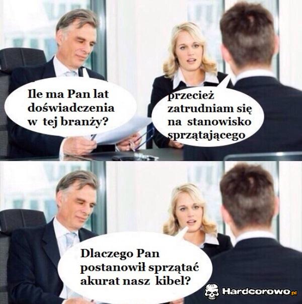 Rozmowa o pracę - 1