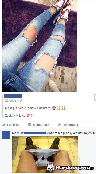 Jeansy z dziurami - 1