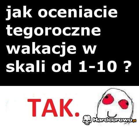 Ocena wakacji - 1