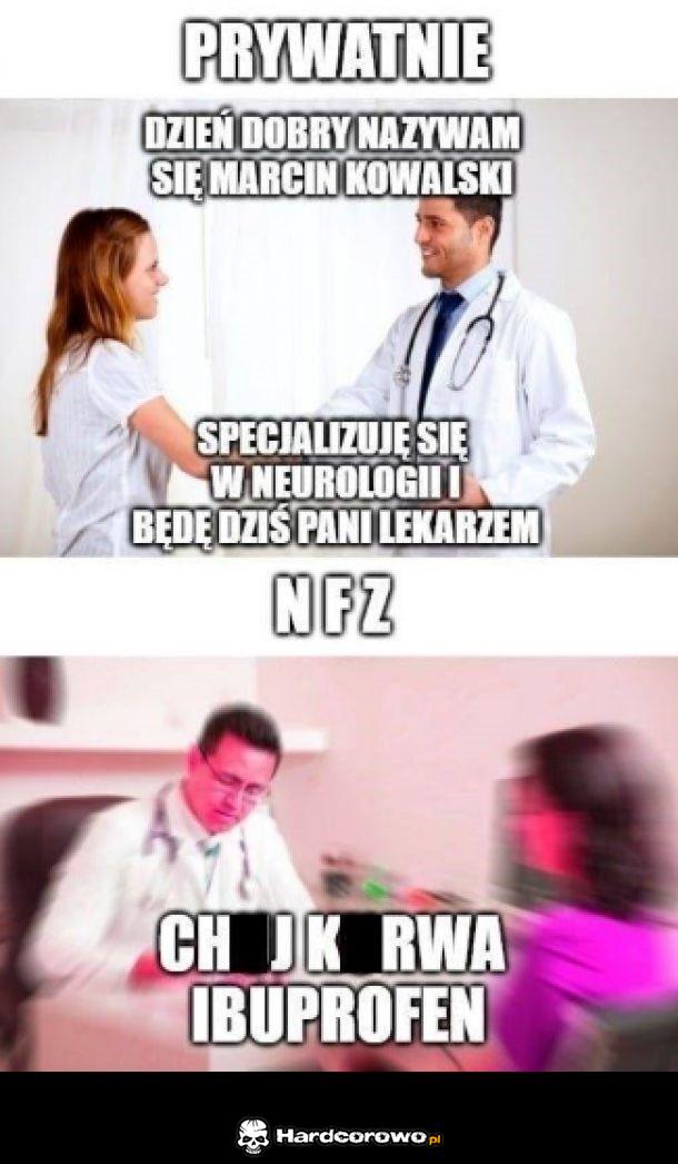 Prywatnie vs. NFZ - 1
