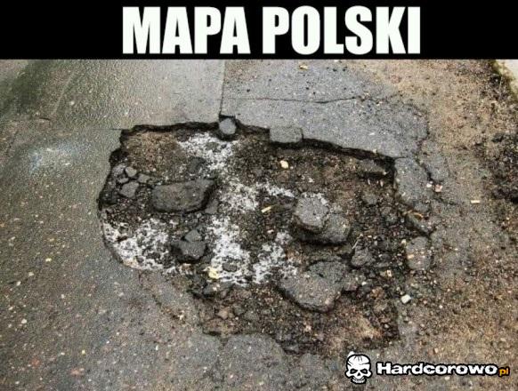 Mapa Polski - 1