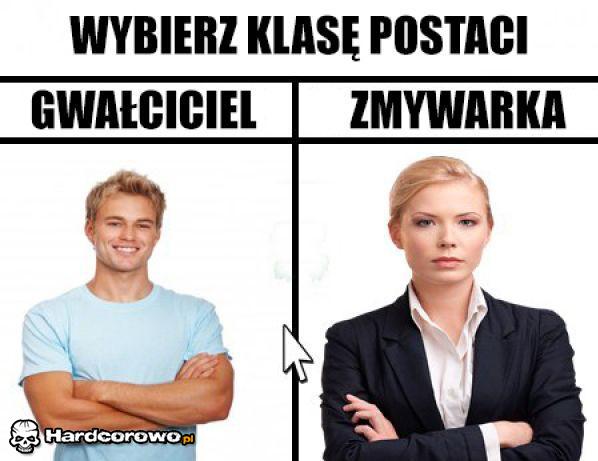 Wybierz klasę postaci  - 1