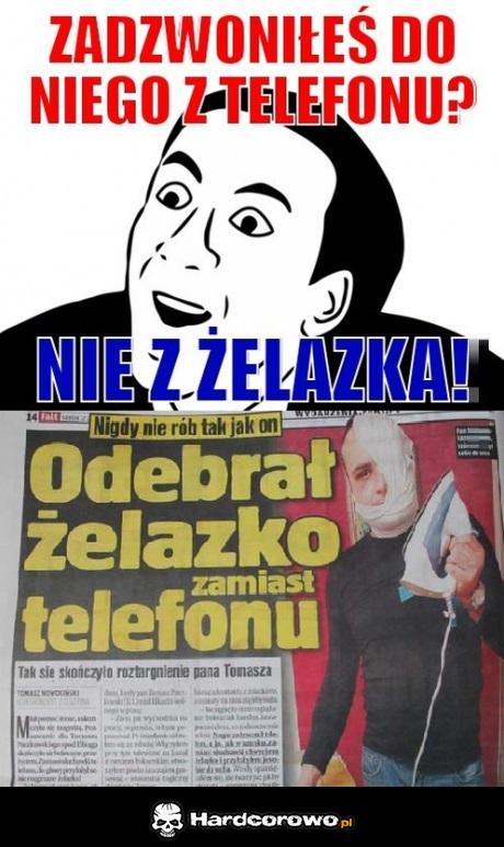 Odebrał żelazko - 1