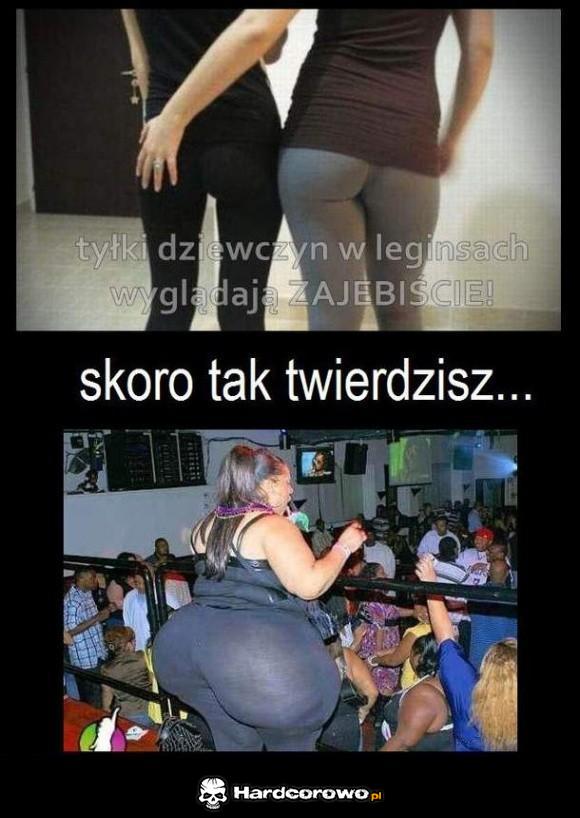Tyłki dziewczyn w leginsach - 1