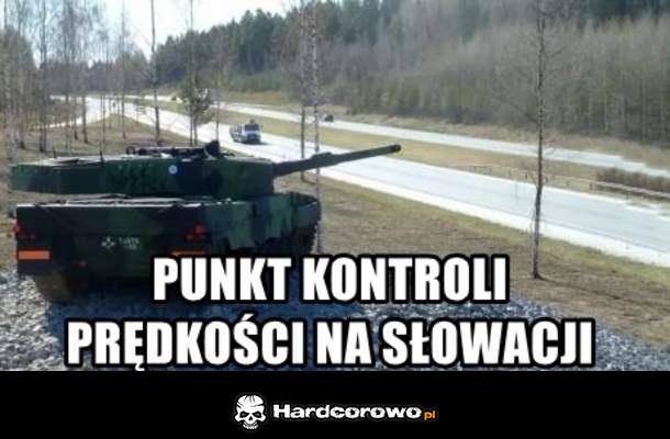 Punkt kontroli prędkości na Słowacji  - 1