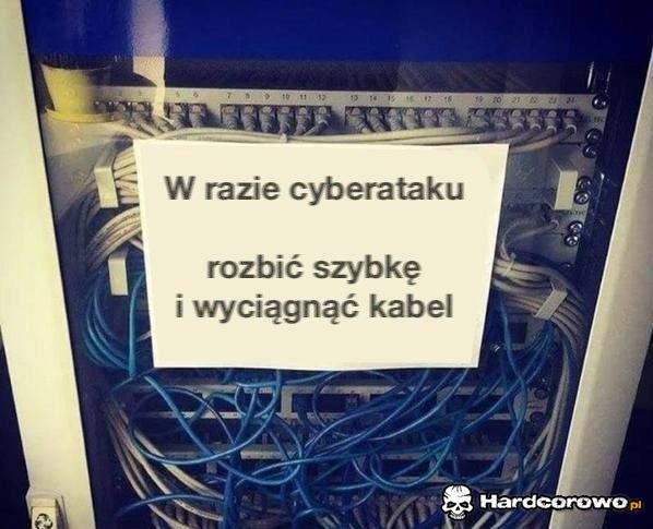 W razie cyber ataku  - 1