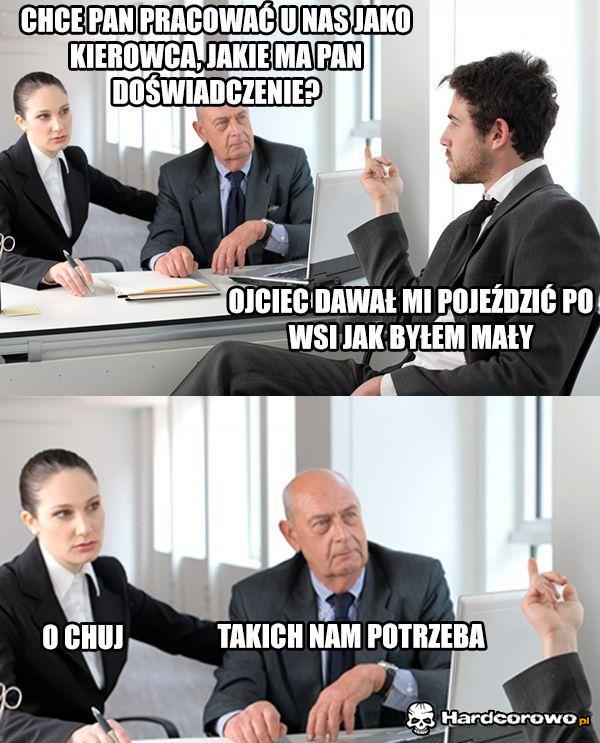 Rozmowa kwalifikacyjna - 1