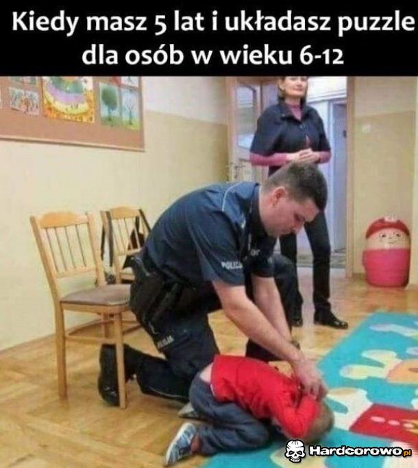 Kiedy masz 5 lat i układasz puzzle dla osób w wieku 6-12 - 1
