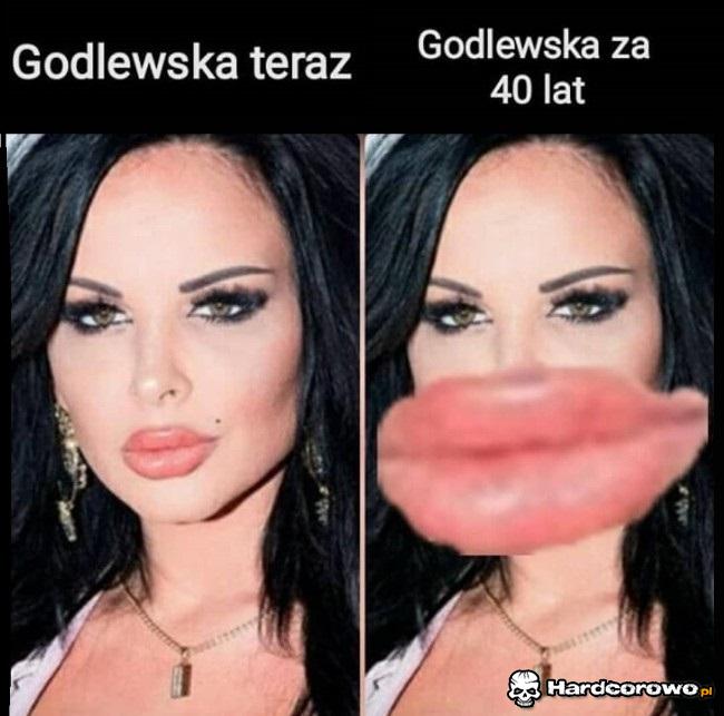 Godlewska teraz vs. Godlewska za 40 lat - 1