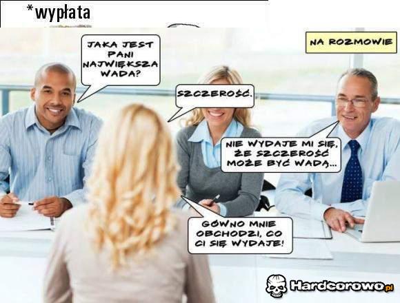 Rozmowa kwalifikacyjna  - 1