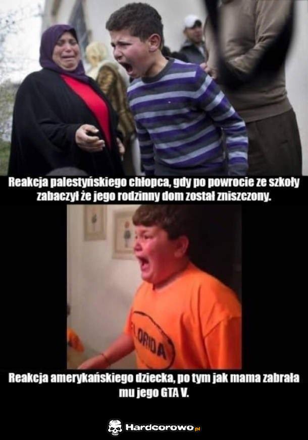 Ta sama reakcja w dwóch różnych wydarzeniach - 1
