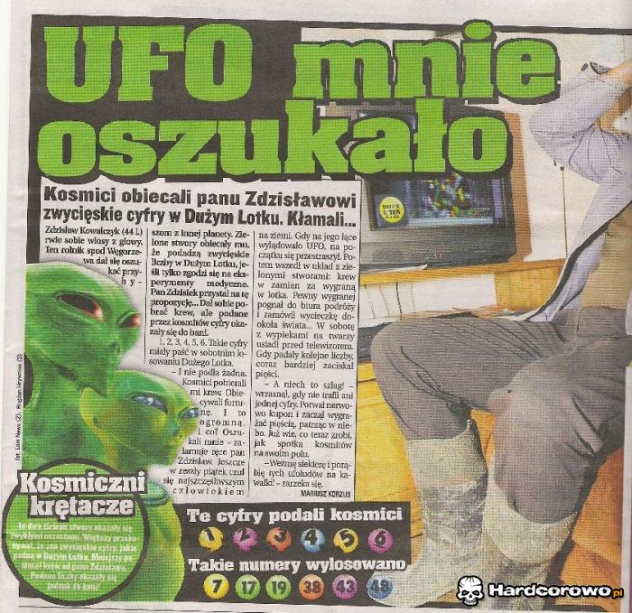 Ufo mnie oszukało  - 1