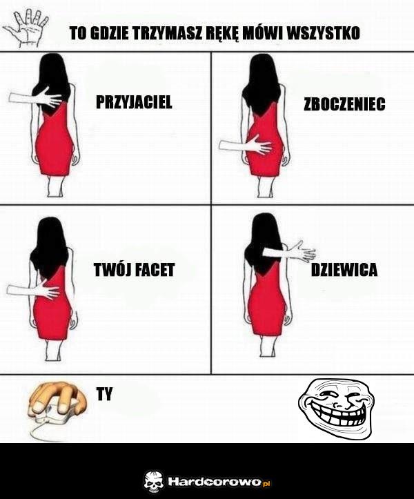 To gdzie trzymasz rękę? - 1